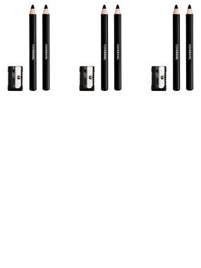 3 Packs of Covergirl Easy Breezy Brow Fill + Define Pencils & Sharpener, Black